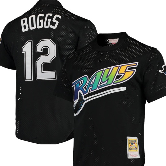 Mitchell & Ness Other - Wade Boggs Tampa Bay Rays Baseball Jersey